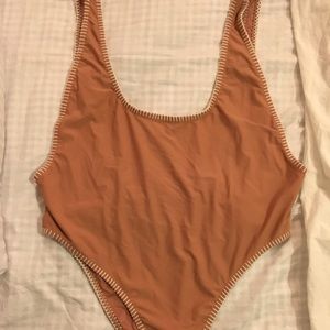 NWT One-piece high leg bathing suit